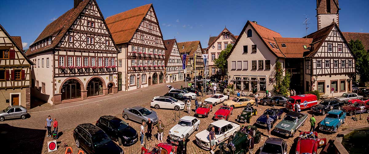 Luftbild von Oldtimer Rally BLACK FOREST CLASSIC 